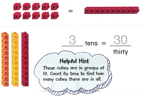 McGraw Hill My Math Grade 1 Chapter 5 Lesson 2 Answer Key Tens 3