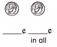 McGraw Hill My Math Grade 1 Chapter 5 Lesson 3 Answer Key Count by Tens Using Dimes 6