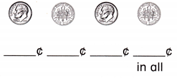 McGraw Hill My Math Grade 1 Chapter 5 Lesson 3 Answer Key Count by Tens Using Dimes 8