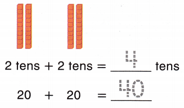 McGraw Hill My Math Grade 1 Chapter 6 Lesson 1 Answer Key Add Tens 2