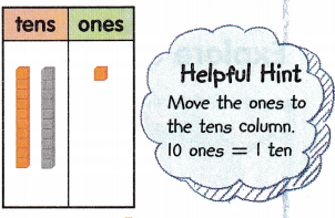 McGraw Hill My Math Grade 1 Chapter 6 Lesson 5 Answer Key Add Tens and Ones with Regrouping 6
