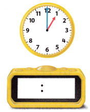 McGraw Hill My Math Grade 1 Chapter 8 Lesson 6 Answer Key Time to the Hour Digital 10