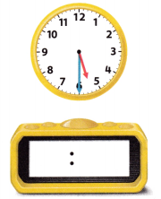 McGraw Hill My Math Grade 1 Chapter 8 Lesson 8 Answer Key Time to the Half Hour Digital 11