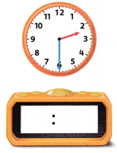 McGraw Hill My Math Grade 1 Chapter 8 Lesson 8 Answer Key Time to the Half Hour Digital 14