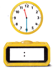 McGraw Hill My Math Grade 1 Chapter 8 Lesson 8 Answer Key Time to the Half Hour Digital 19