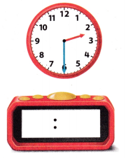 McGraw Hill My Math Grade 1 Chapter 8 Lesson 8 Answer Key Time to the Half Hour Digital 20