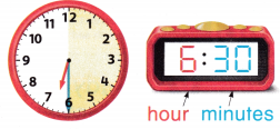 McGraw Hill My Math Grade 1 Chapter 8 Lesson 8 Answer Key Time to the Half Hour Digital 3