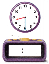 McGraw Hill My Math Grade 1 Chapter 8 Lesson 8 Answer Key Time to the Half Hour Digital 7