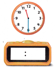 McGraw Hill My Math Grade 1 Chapter 8 Lesson 8 Answer Key Time to the Half Hour Digital 8