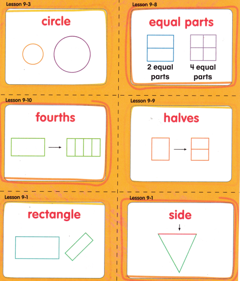 McGraw Hill My Math Grade 1 Chapter 9 Answer Key Two-Dimensional Shapes and Equal Shares 7
