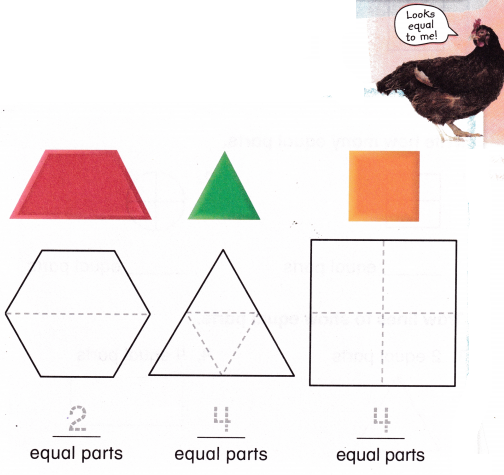 McGraw Hill My Math Grade 1 Chapter 9 Lesson 8 Answer Key Equal Parts 1