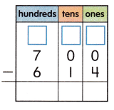 McGraw Hill My Math Grade 2 Chapter 7 Lesson 9 Answer Key Subtract Across Zeros 6