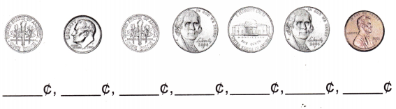 McGraw Hill My Math Grade 2 Chapter 8 Lesson 1 Answer Key Pennies, Nickels, and Dimes 7
