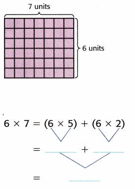 McGraw Hill My Math Grade 3 Chapter 13 Lesson 7 Answer Key Area and the Distributive Property 6