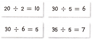 McGraw Hill My Math Grade 3 Chapter 6 Lesson 5 Answer Key Divide by 5 21