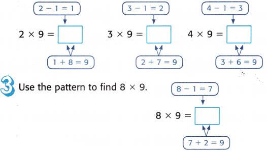 McGraw Hill My Math Grade 3 Chapter 8 Lesson 5 Answer Key Multiply by 9 5