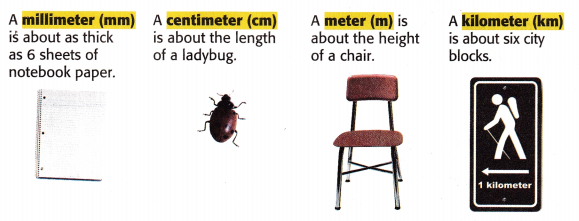 McGraw Hill My Math Grade 4 Chapter 12 Lesson 1 Answer Key Metric Units of Length 1