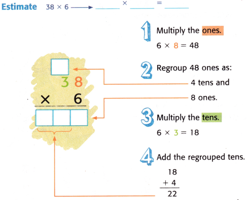 McGraw Hill My Math Grade 4 Chapter 4 Lesson 8 Answer Key Multiply with Regrouping 6