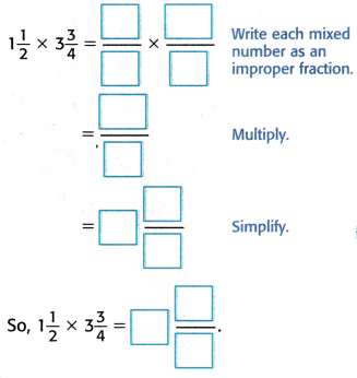 McGraw Hill My Math Grade 5 Chapter 10 Lesson 7 Answer Key Multiply Mixed Numbers 6