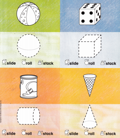 McGraw Hill My Math Kindergarten Chapter 12 Answer Key Three-Dimensional Shapes 10
