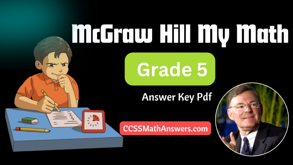 McGraw Hill My Math Grade 5 Answer Key Pdf