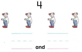 McGraw Hill My Math Kindergarten Chapter 4 Lesson 2 Answer Key Take Apart 4 and 5 21