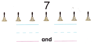McGraw Hill My Math Kindergarten Chapter 4 Lesson 4 Answer Key Take Apart 6 and 7 15