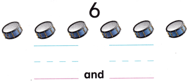 McGraw Hill My Math Kindergarten Chapter 4 Lesson 4 Answer Key Take Apart 6 and 7 16