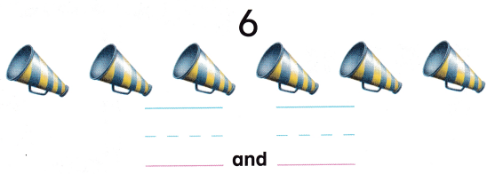 McGraw Hill My Math Kindergarten Chapter 4 Lesson 4 Answer Key Take Apart 6 and 7 8