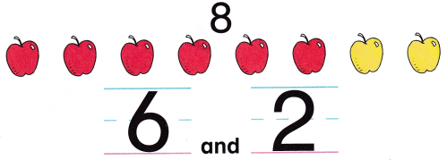 McGraw Hill My Math Kindergarten Chapter 4 Lesson 6 Answer Key Take Apart 8 and 9 13