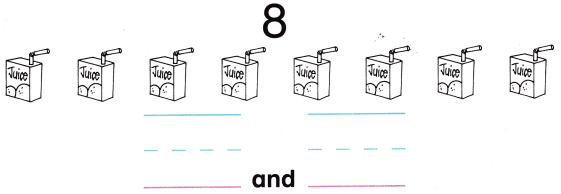 McGraw Hill My Math Kindergarten Chapter 4 Lesson 6 Answer Key Take Apart 8 and 9 14