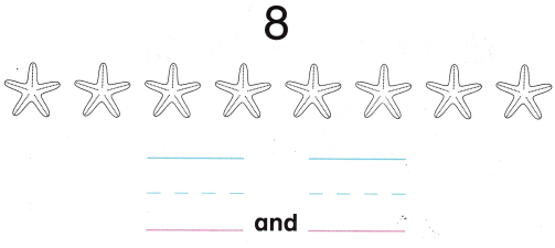 McGraw Hill My Math Kindergarten Chapter 4 Lesson 6 Answer Key Take Apart 8 and 9 17