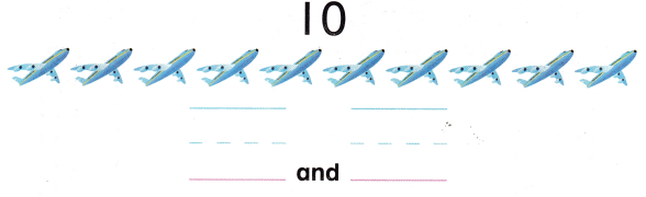 McGraw Hill My Math Kindergarten Chapter 4 Lesson 9 Answer Key Take Apart 10 18