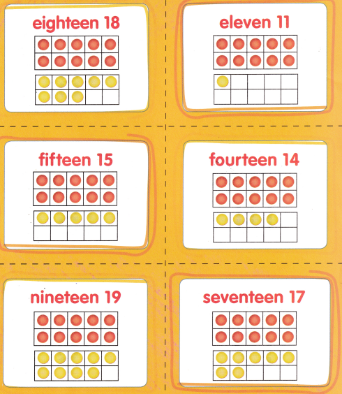 McGraw Hill My Math Kindergarten Chapter 7 Answer Key Compose and Decompose Numbers 11 to 19 6
