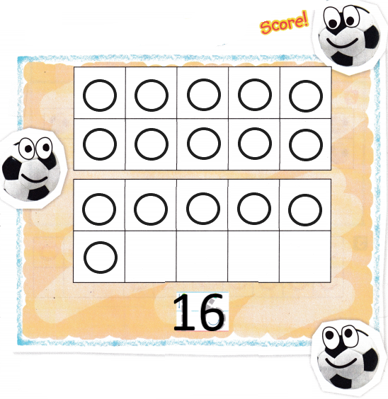 McGraw Hill My Math Kindergarten Chapter 3 Lesson 4 Answer Key Numbers 16 and 17 img 1