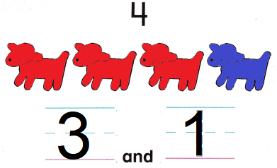 McGraw Hill My Math Kindergarten Chapter 4 Lesson 1 Answer Key Make 4 and 5 img 13