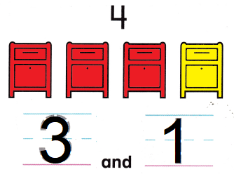 McGraw Hill My Math Kindergarten Chapter 4 Lesson 1 Answer Key Make 4 and 5 img 5
