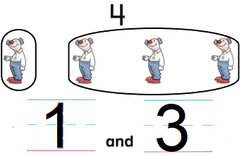 McGraw Hill My Math Kindergarten Chapter 4 Lesson 2 Answer Key Take Apart 4 and 5 img 15