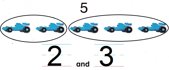 McGraw Hill My Math Kindergarten Chapter 4 Lesson 2 Answer Key Take Apart 4 and 5 img 5