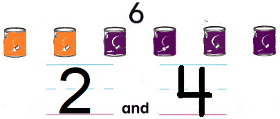 McGraw Hill My Math Kindergarten Chapter 4 Lesson 3 Answer Key Make 6 and 7 img 15
