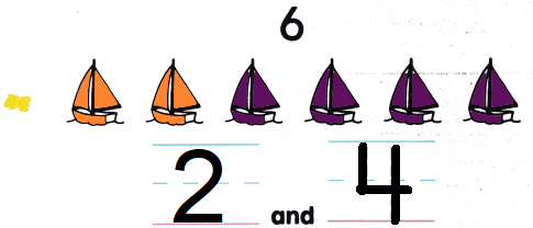 McGraw Hill My Math Kindergarten Chapter 4 Lesson 3 Answer Key Make 6 and 7 img 17