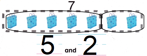 McGraw Hill My Math Kindergarten Chapter 4 Lesson 4 Answer Key Take Apart 6 and 7 img 4