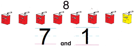 McGraw Hill My Math Kindergarten Chapter 4 Lesson 6 Answer Key Make 8 and 9 img 10