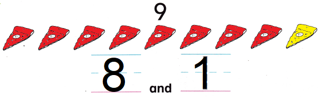 McGraw Hill My Math Kindergarten Chapter 4 Lesson 6 Answer Key Make 8 and 9 img 11