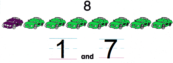 McGraw Hill My Math Kindergarten Chapter 4 Lesson 6 Answer Key Make 8 and 9 img 3