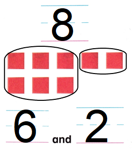 McGraw Hill My Math Kindergarten Chapter 4 Lesson 7 Answer Key Take Apart 8 and 9 img 10