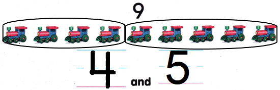 McGraw Hill My Math Kindergarten Chapter 4 Lesson 7 Answer Key Take Apart 8 and 9 img 13