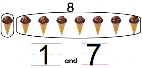 McGraw Hill My Math Kindergarten Chapter 4 Lesson 7 Answer Key Take Apart 8 and 9 img 5