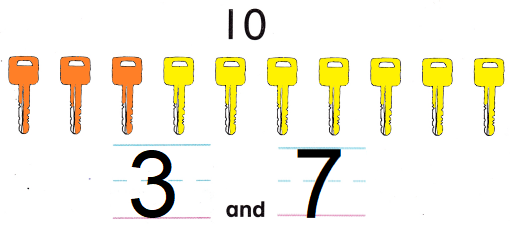 McGraw Hill My Math Kindergarten Chapter 4 Lesson 8 Answer Key Make 10 img 13