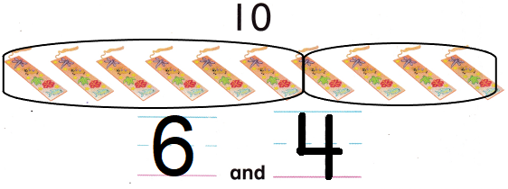 McGraw Hill My Math Kindergarten Chapter 4 Lesson 9 Answer Key Take Apart 10 img 9